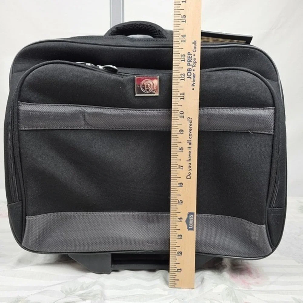 Protege Black Rolling‎ Travel Laptop Briefcase Wheeled Luggage Carry On Bag